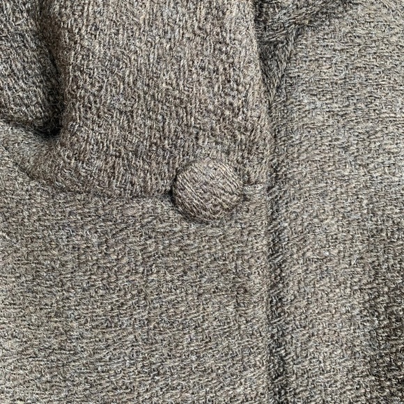 Banana Republic Brown Wool Boucle Wrap Jacket - Picture 3 of 11